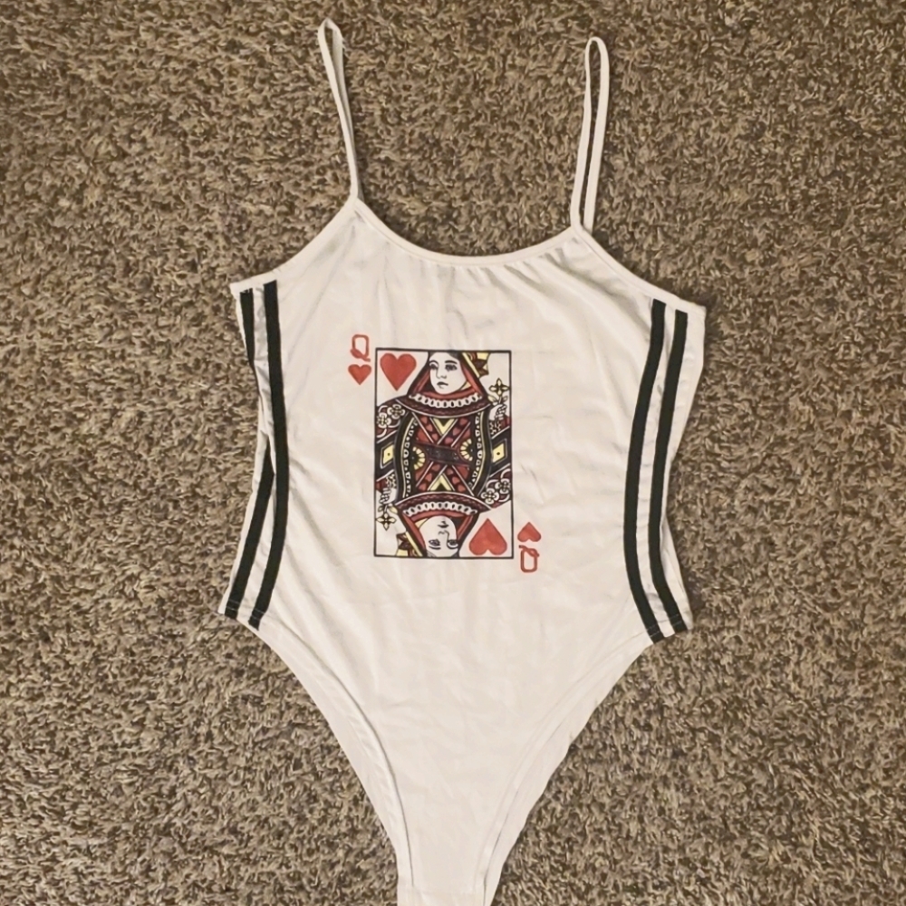 Queen of hearts bodysuit